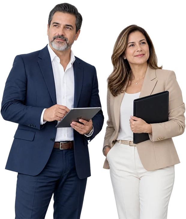 equipo profesional de RESOLUT en imagen recortada para asesoría patrimonial y pensión
